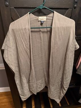 Universal Thread Taupe Open-Front Knit Cardigan